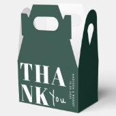 Ballotins Simple chic vert émeraude Merci Mariage (Ouvert)