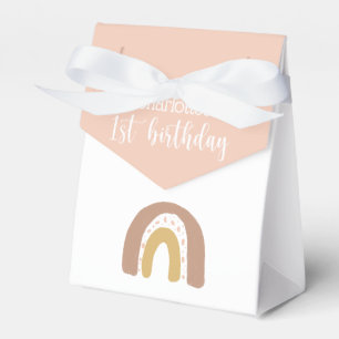 Ballotins Simple couleur premier anniversaire rose or