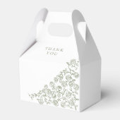 Ballotins Simple Delicate Floral Timeless Sage Mariage vert (Verso)