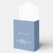 Ballotins Simple Dusty Blue Chic Script Monogram Mariage (Ouvert)