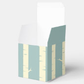 Ballotins Simple Eggshell Blue Birch Wedding Favor Boxes (Ouvert)