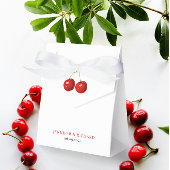 Ballotins Simple élégant élégant Mariage blanc cerises rouge