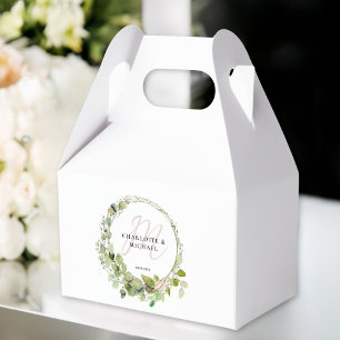 Ballotins Simple, élégant, monogramme mariage eucalyptus