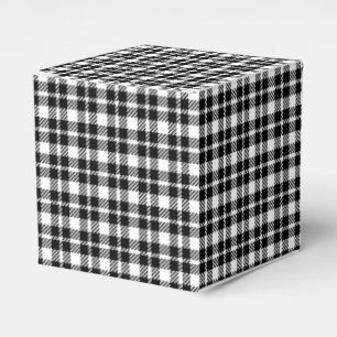 Ballotins Simple en noir et blanc en vichy motif