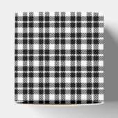 Ballotins Simple en noir et blanc en vichy motif (Haut)