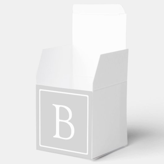 Ballotins Simple Light Grey monogram (Ouvert)