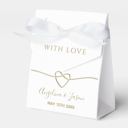 Ballotins Simple Mariage Calligraphie Or (Verso)