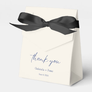 Ballotins Simple minimaliste Mariage bleu marine Merci