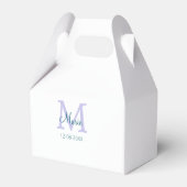 Ballotins simple minimum ajouter nom monogramme violet vert (Arrière)
