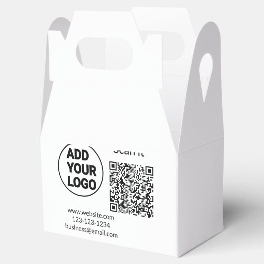 Ballotins Simple minimum q r code ajouter logo code d'analys (Ouvert)