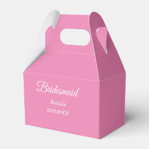 Ballotins Simple minimum rose bridesmaid ajouter le nom de l