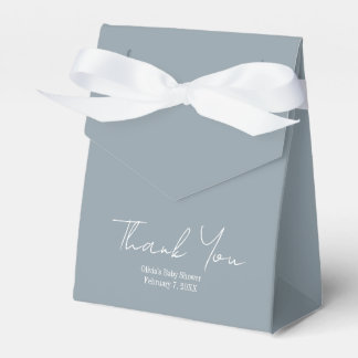 Ballotins Simple Modern Dusty Blue Thank You