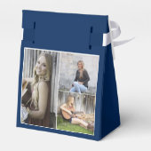 Ballotins Simple moderne Blue Photo Graduation Party (Arrière)