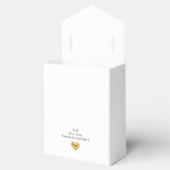 Ballotins Simple moderne Gold Heart Mariage blanc (Ouvert)