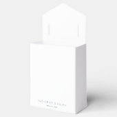 Ballotins Simple moderne Mariage de monogramme blanc (Ouvert)