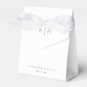 Ballotins Simple moderne Mariage de monogramme blanc