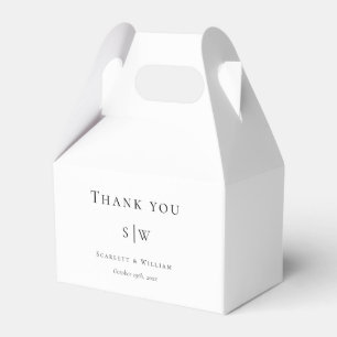 Ballotins Simple moderne minimaliste Mariage blanc Gable