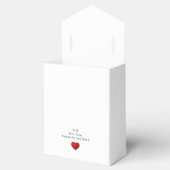 Ballotins Simple moderne Red Heart Mariage blanc (Ouvert)