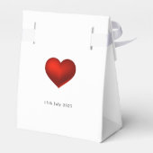 Ballotins Simple moderne Red Heart Mariage blanc (Arrière)