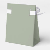 Ballotins Simple moderne Sage Vert Mariage Faveur Box (Arrière)