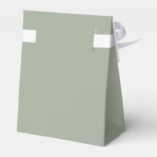 Ballotins Simple moderne Sage Vert Mariage Faveur Box (Arrière)