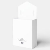 Ballotins Simple moderne Silver Heart Mariage blanc (Ouvert)