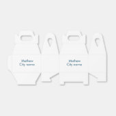 Ballotins simple monogramme de lettre initiale ajoutez votre (Déplié)