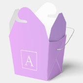 Ballotins Simple Monogramme | Dégradé Rose/Violet Subtil (Ouvert)