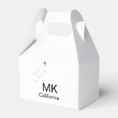 Ballotins Simple monogramme minimal ajouter le phot du plan (Arrière)