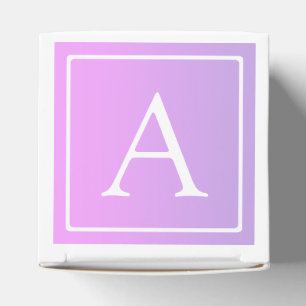 Ballotins Simple Monogramme Ombré Rose/Violet Subtil