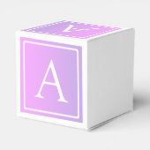 Ballotins Simple Monogramme | Ombré Rose/Violet Subtil (Arrière)