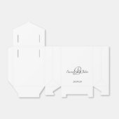 Ballotins Simple personnalisation Monogramme boîte de préfér (Déplié)