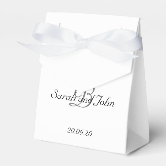 Ballotins Simple personnalisation Monogramme boîte de préfér (Verso)