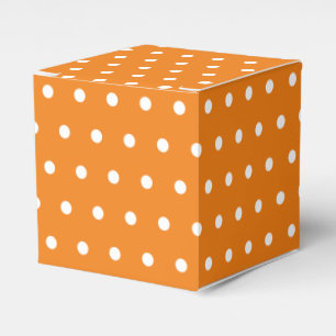 Ballotins Simple Retro Polka Dot orange et blanc