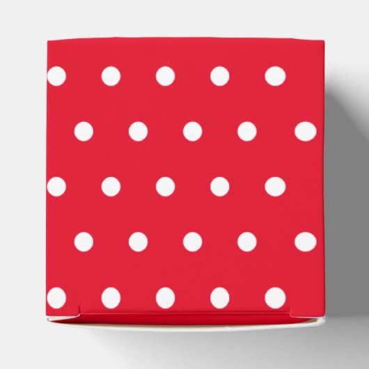 Ballotins Simple Retro Polka Pot rouge et blanc (Haut)