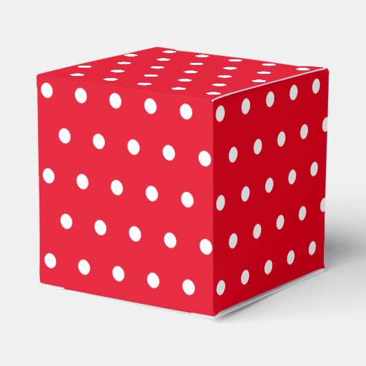 Ballotins Simple Retro Polka Pot rouge et blanc (Arrière)