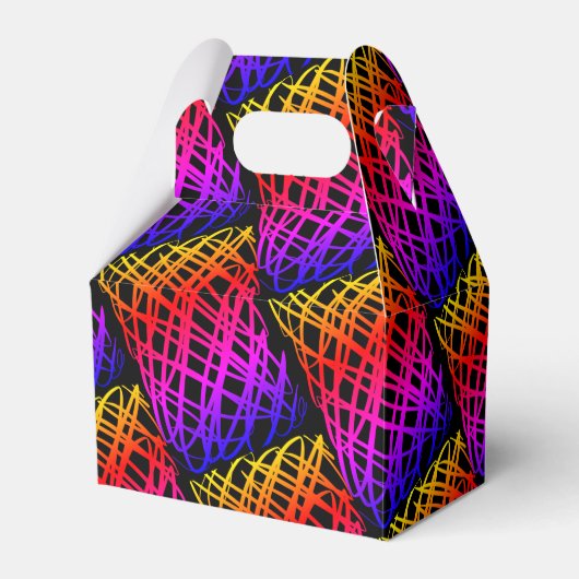 Ballotins Simple Scribble | Half Drop | Arrière - plan noir  (Verso)