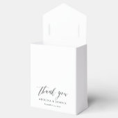 Ballotins Simple Script Monogramme Merci Mariage (Ouvert)