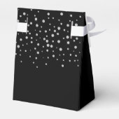 Ballotins Sip Sip Hooray Moderne Noir & Blanc Citation Anniv (Arrière)