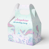 Ballotins Sirène colorée aquarelle anniversaire (Arrière)