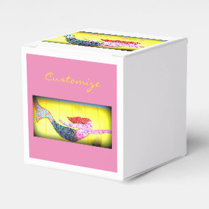 Ballotins sirène en mosaïque rose
