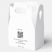 Ballotins site web de mariage rsvp q r code ajouter nom text (Ouvert)