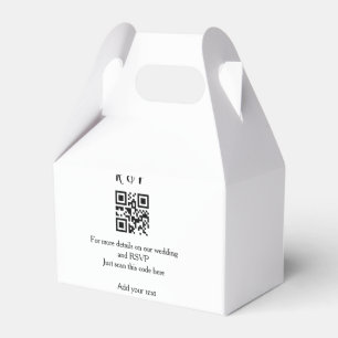 Ballotins site web de mariage rsvp q r code ajouter nom text