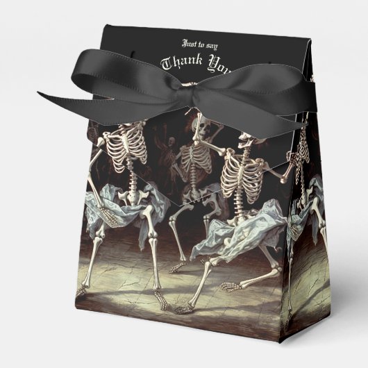 Ballotins Skeletons dansants Mariage gothique (Verso)