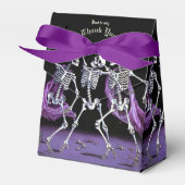 Ballotins Skeletons de danse Mariage gothique violet (Verso)