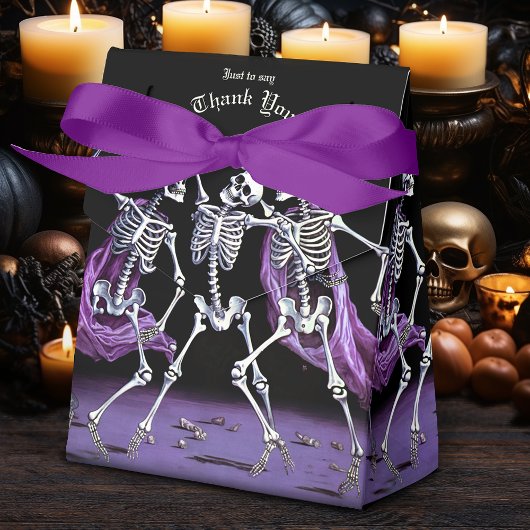 Ballotins Skeletons de danse violet gothique Halloween
