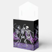 Ballotins Skeletons de danse violet gothique Halloween (Ouvert)