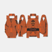 Ballotins Skeletons noirs et orange Ballotin d'Halloween (Déplié)