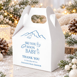 Ballotins Ski You Soon Blue Boy Winter Baby Shower