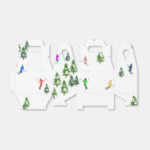 Ballotins Skieurs Illustration Ski Noël (Déplié)